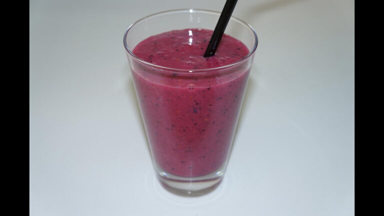 Smoothie fruit rouge sans lait
