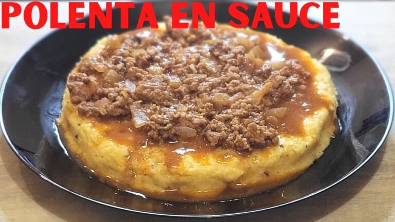 Polenta sauce tomate et viande