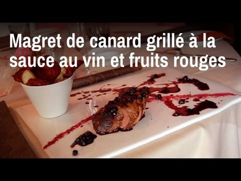 Sauce vin rouge fruits rouges