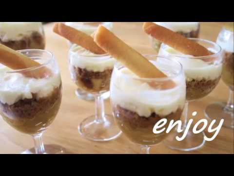 Verrine pomme sp&eacute;culoos mascarpone caramel