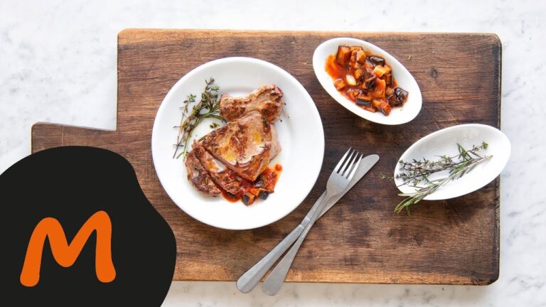 C&ocirc;te de veau &agrave; la sauce tomate