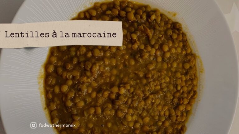 Lentilles &agrave; la marocaine thermomix