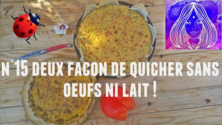 Quiche sans oeuf sans lait