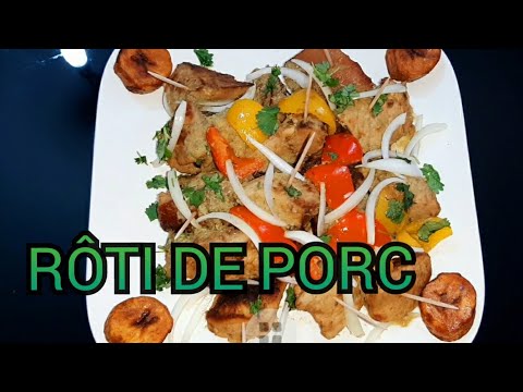 R&ocirc;ti de porc marin&eacute; aux &eacute;pices