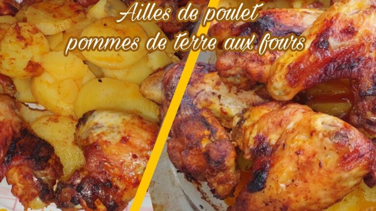 Aile de poulet au four pomme de terre
