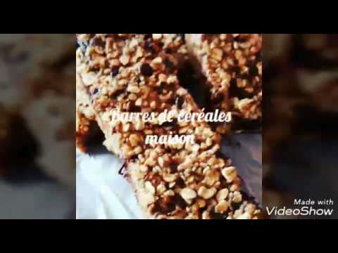 Barre de c&eacute;r&eacute;ales maison sans sucre