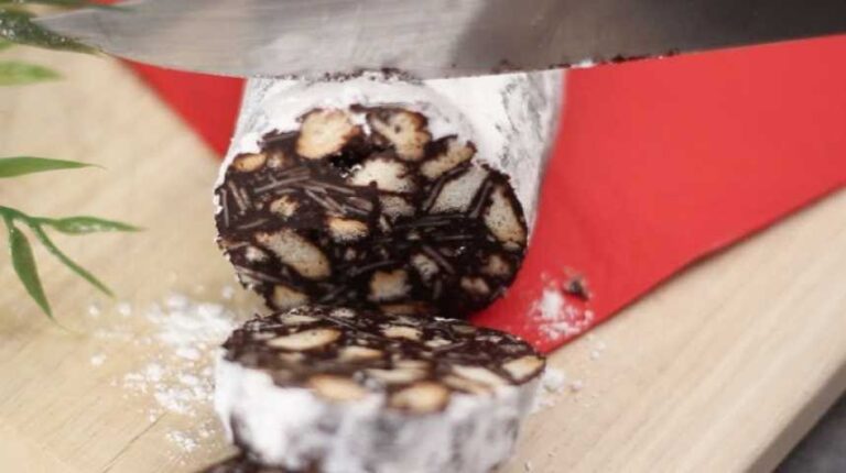 Saucisson au chocolat sans beurre