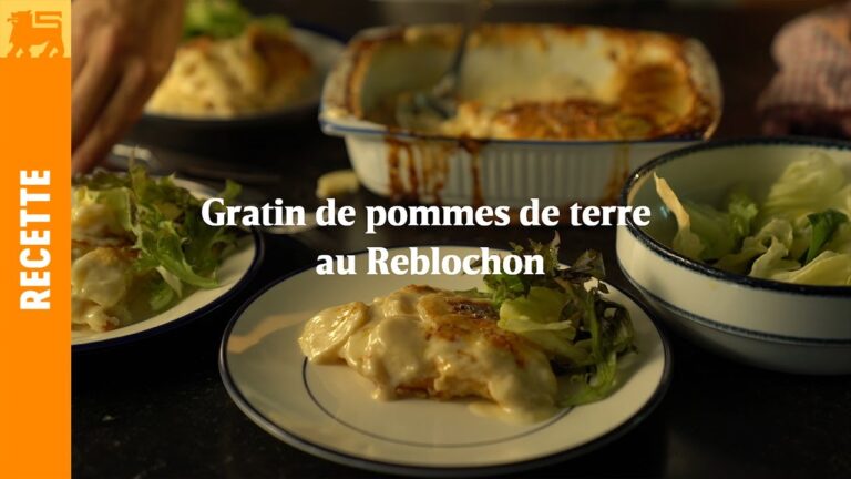 Pommes de terre gratin&eacute;es au reblochon