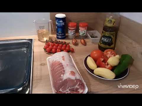 Accompagnement roti de porc au four