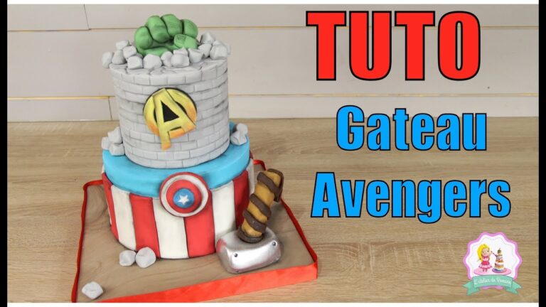 Gateau avengers sans pate a sucre
