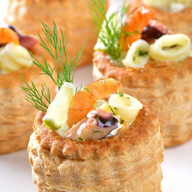 Bouch&eacute;es aux fruits de mer thermomix