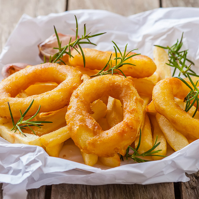 Calamars &agrave; la romaine sauce