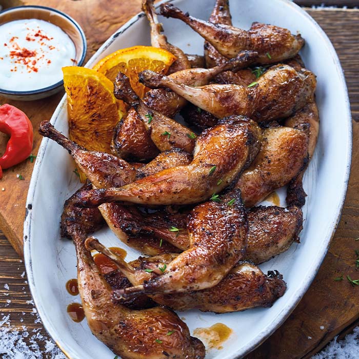 Cuisse de caille au four