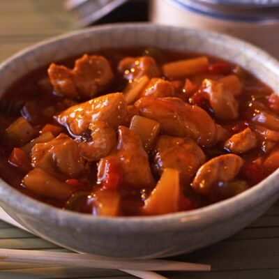 Cuisse de poulet sauce aigre douce