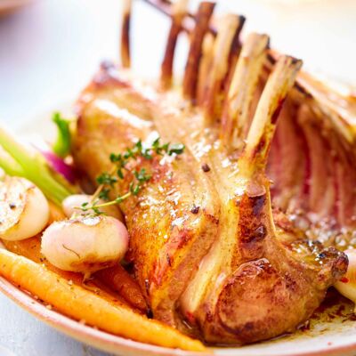 Cuisson carre d agneau au miel au four