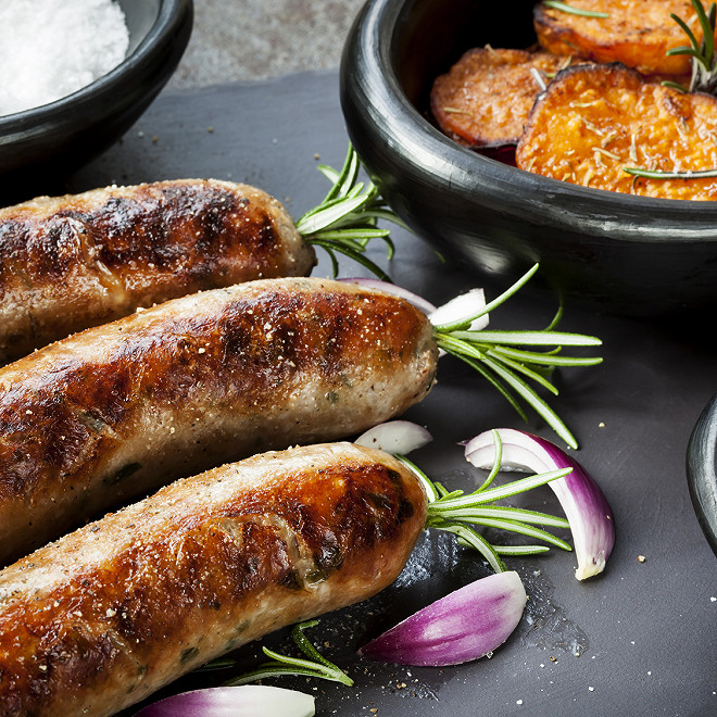 Cuisson saucisse confite au four