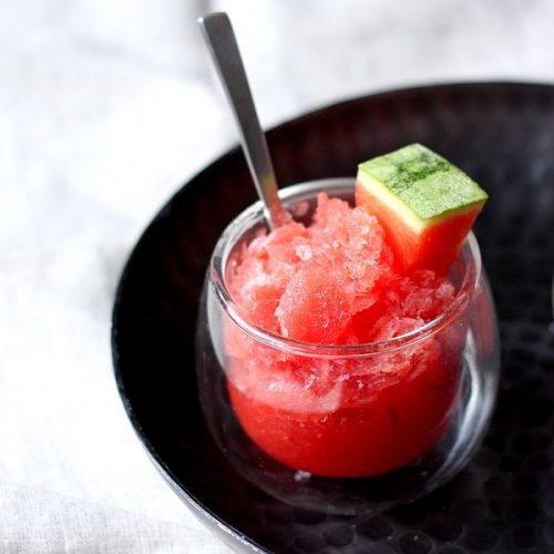 Dessert avec de la pasteque