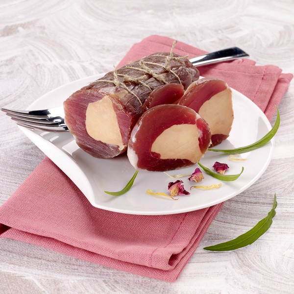 Filet mignon de porc farci au foie gras