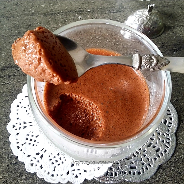 Mousse au chocolat pois chiche thermomix