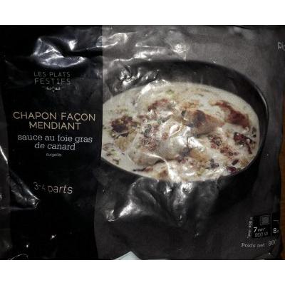 Picard chapon sauce foie gras