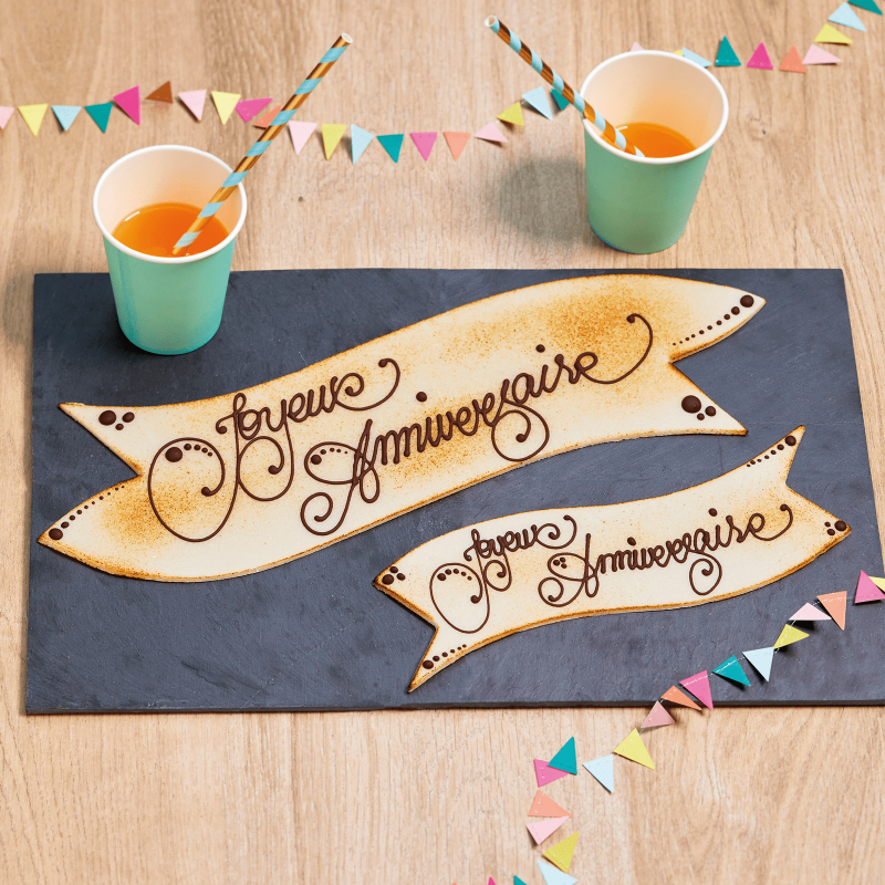 Plaque d anniversaire pour gateau