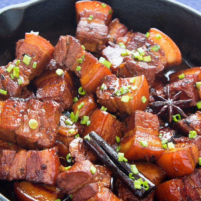 Poitrine de porc au caramel