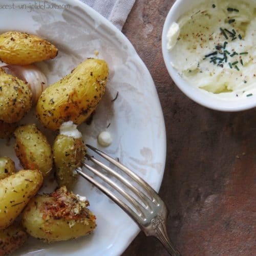 Pomme de terre primeur au four