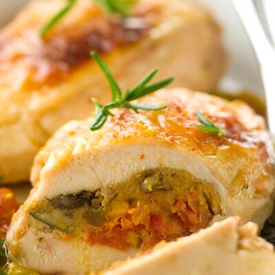 Recette filet de poulet farci au four