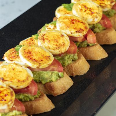 Repas équilibre avec oeuf à la coque