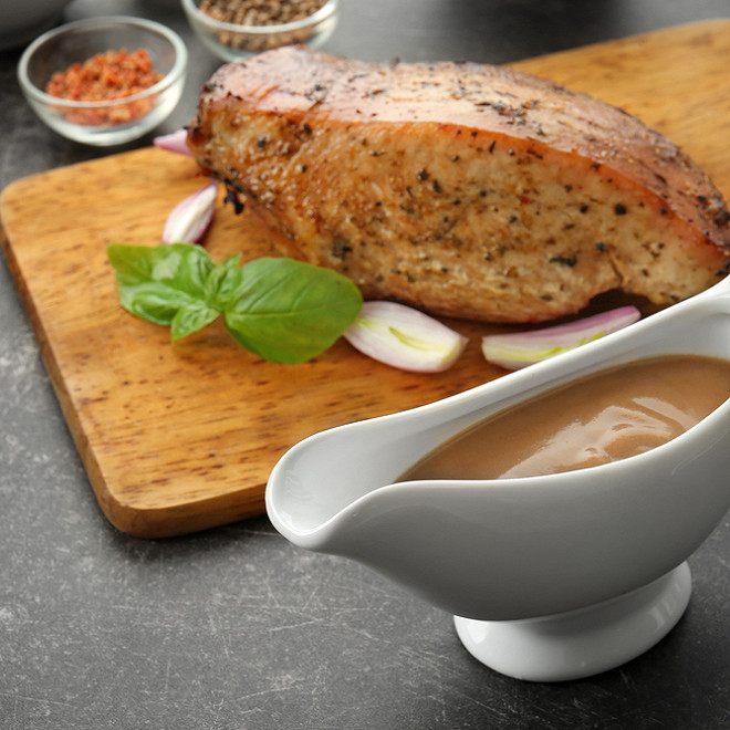 Sauce foie gras et marron