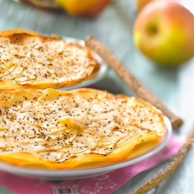 Tarte pommes feuilles de brick